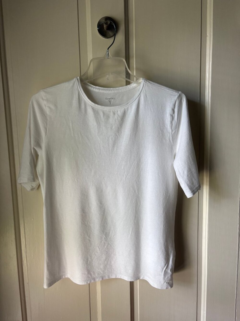Garnet Hill Cotton Spandex Short Sleeve Tee